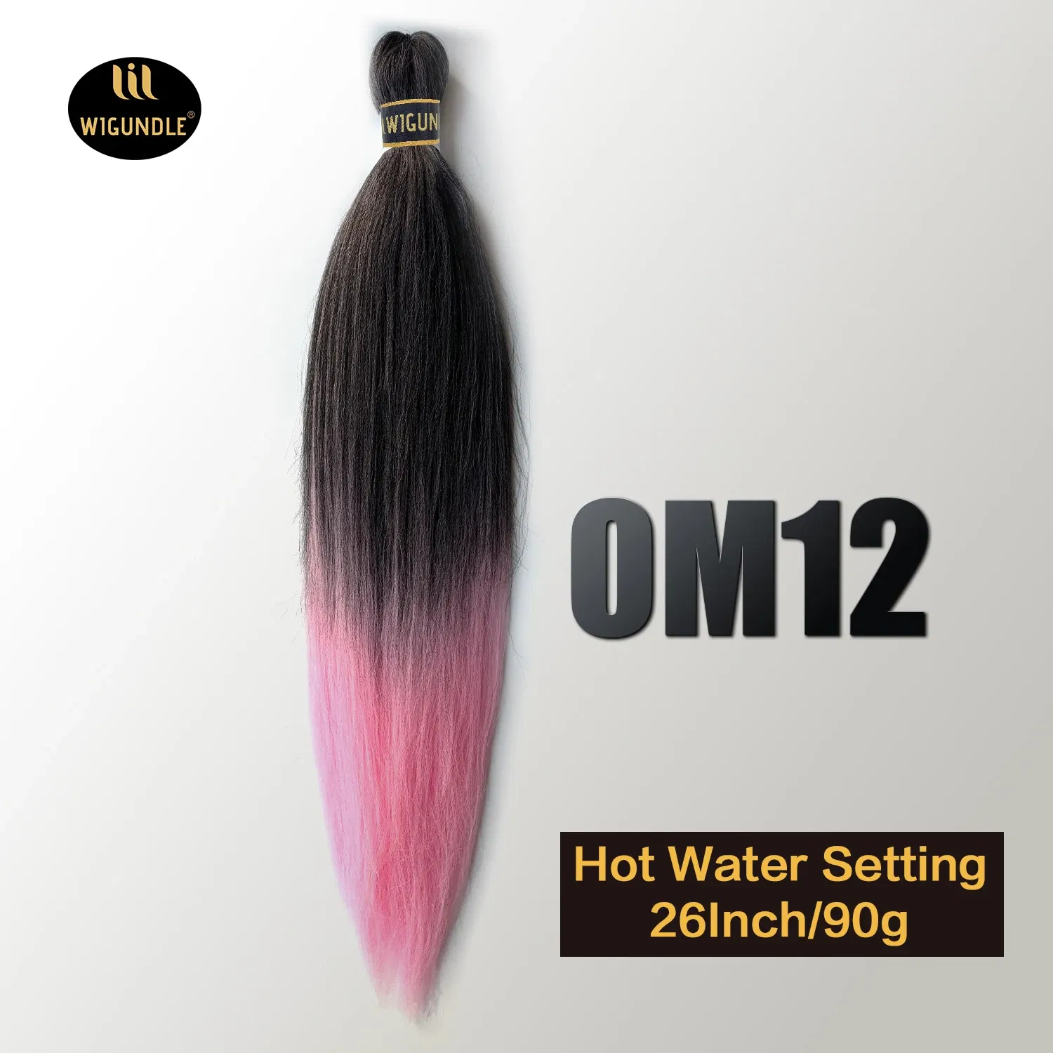 Color: T1B/33/27, Stretched Length: 26inches, Bulk Buy: 1Pcs/Lot - Kanekalon 26inch Hot Water Set Pre Stretched Jumbo Braiding Hair Box Twist Braids Synthetic Hair Extensions For Women Soft Yaki