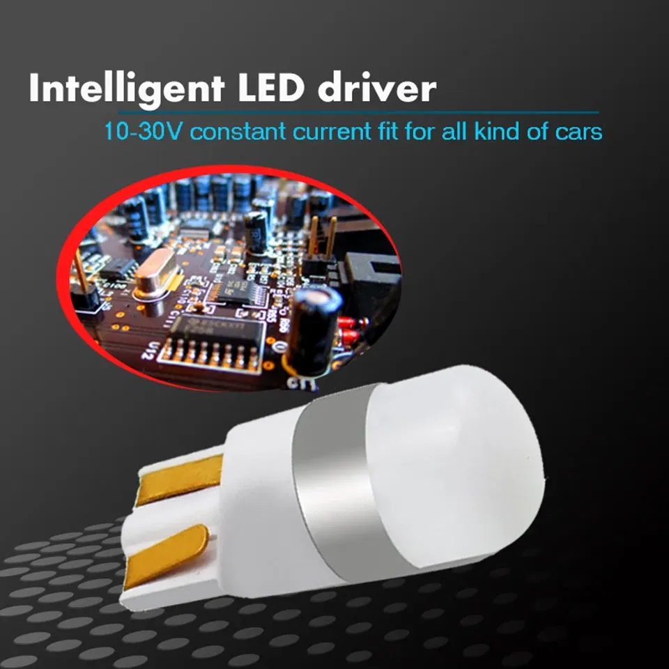 Emitting Color: Crystal Blue - 1X Diffuser Covered 350LM T10 W5W LED Car Clearance Lights Reading Lamp Auto Vehicle Dome Door Bulb Accessories Pure White 6000K