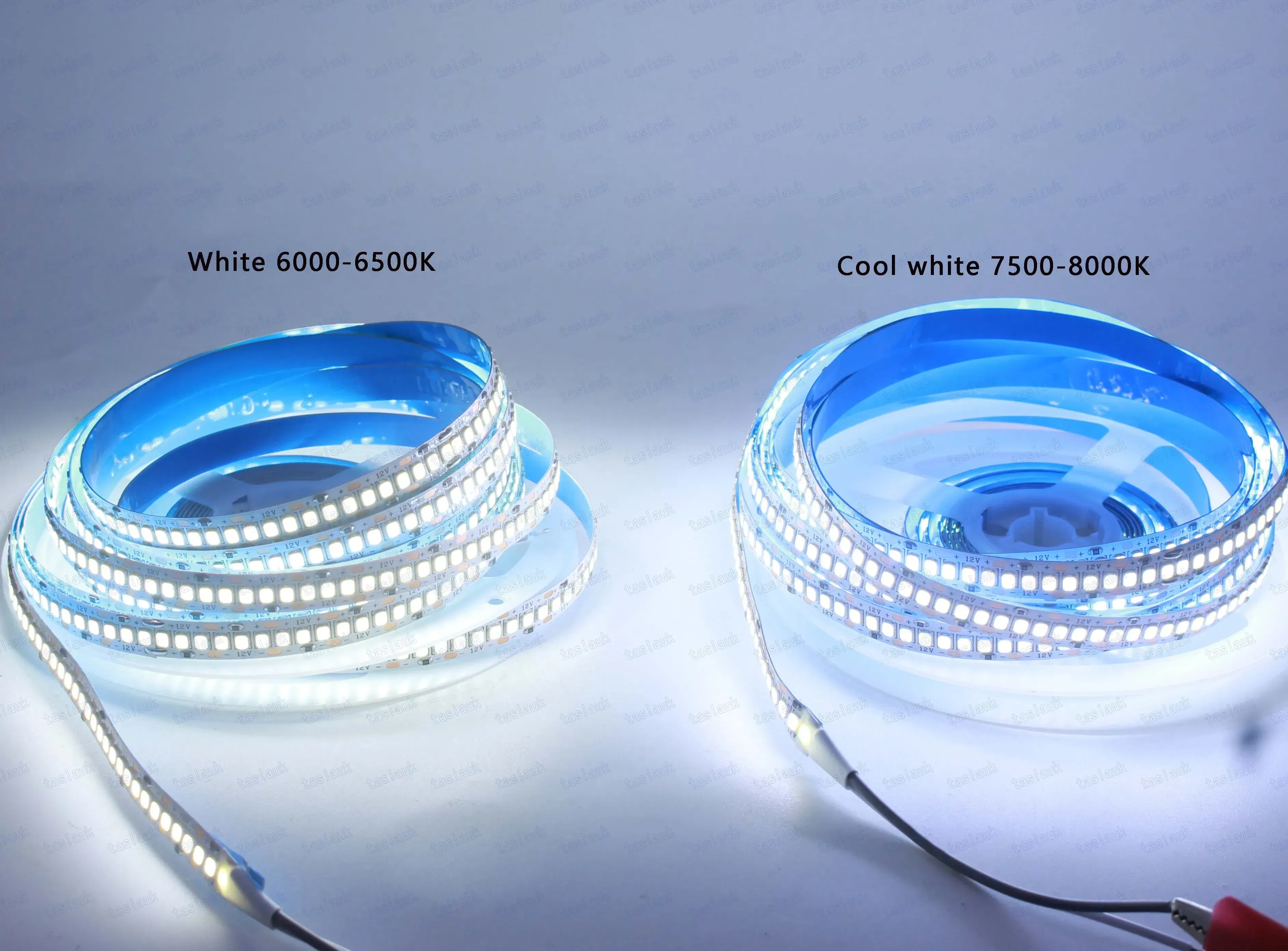 Emitting Color: Cold White, Color: Yellow - 1/2/3/4/5M 12V IP20 Non waterproof  2835 LED Strip 240 led Flexible light tape showcase led more bright LED strip white warm