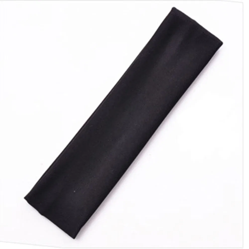 Color: champagne - Fashion Sports Headbands For Women Solid Elastic Hair Bands Running Fitness Yoga Hair Bands Stretch Makeup Hair Accessories Hot