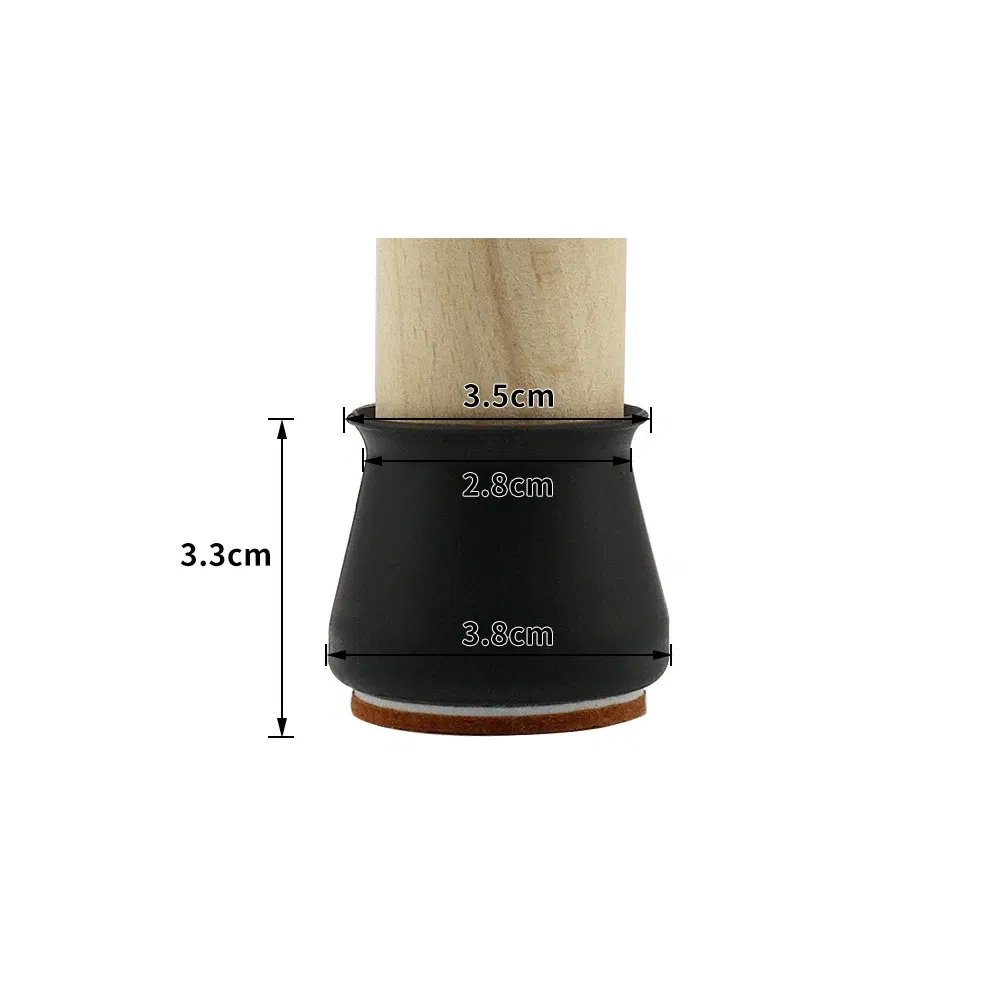 Color: Orange - Practical Silicone Furniture Chair Leg Caps Protection Cover Anti Slip Chair Leg Caps Prevent Scratches and Noise Home Gadget