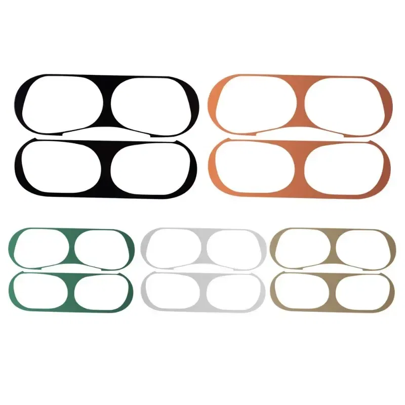 Color: Light Grey - Dust-proof Sticker for Apple AirPods Pro Ultra-Thin Metal Dust Guard Protective Earphone Film for AirPods Pro 2 Cleaning Sticker
