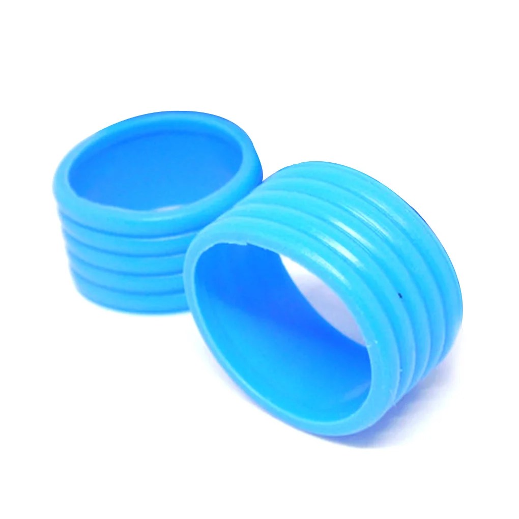 Color: Copper, Ships From: CHINA - 2 Pieces Tennis Racket Grip Rubber Ring Badminton Bat Overgrip Fix Flexible Bands Finishing Protector Outdoor Sports Red