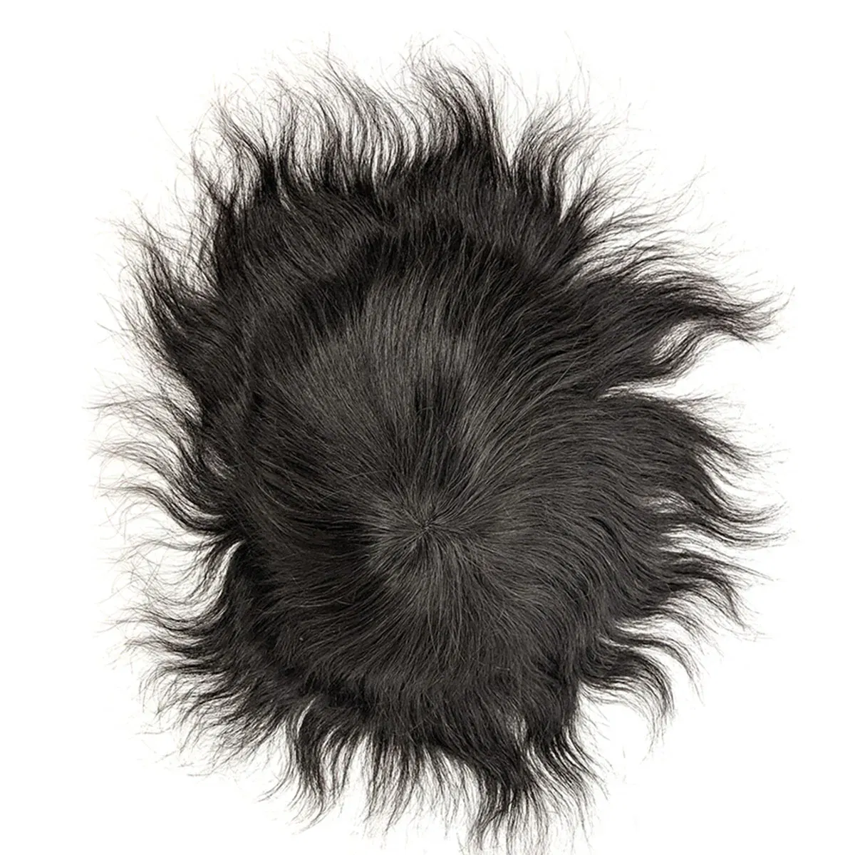 Toupee Color: 1b#, Toupee Density: 130%, Length: 8 inches, Ships From: CN, Toupee Size: 6x9, Toupee Design: free - Hywel 6 Inches Fine Mono Men Toupee Hair Capillary Prosthesis Hair Male Man Hair System for Men 100% Natural Hair Wig