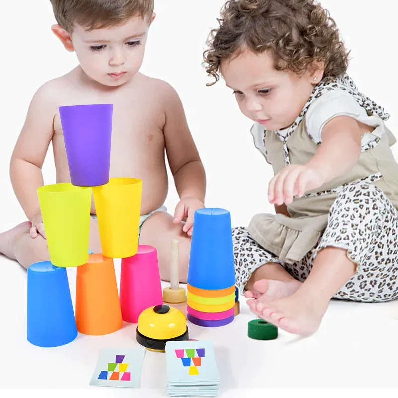 Color: Colorful - Stacked Cup Battle for Kids,Parent-Child Interactive Game, Fun Stacking Game, Gift for Christmas