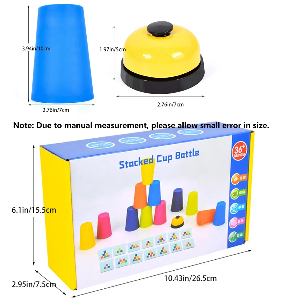 Color: Colorful - Stacked Cup Battle for Kids,Parent-Child Interactive Game, Fun Stacking Game, Gift for Christmas