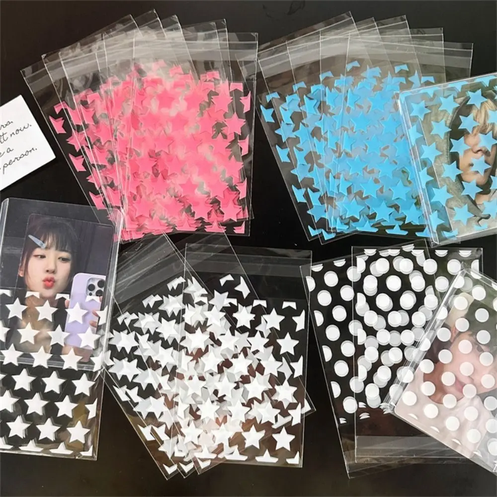 Color: Light Grey, Gift Box Size: 5x5x5cm - 50 PCS 10x8cm Gift Packaging Bags Waterproof Idol Card Peripheral Storage Gift Pouch Creative Star Jewelry Self-adhesive Bag