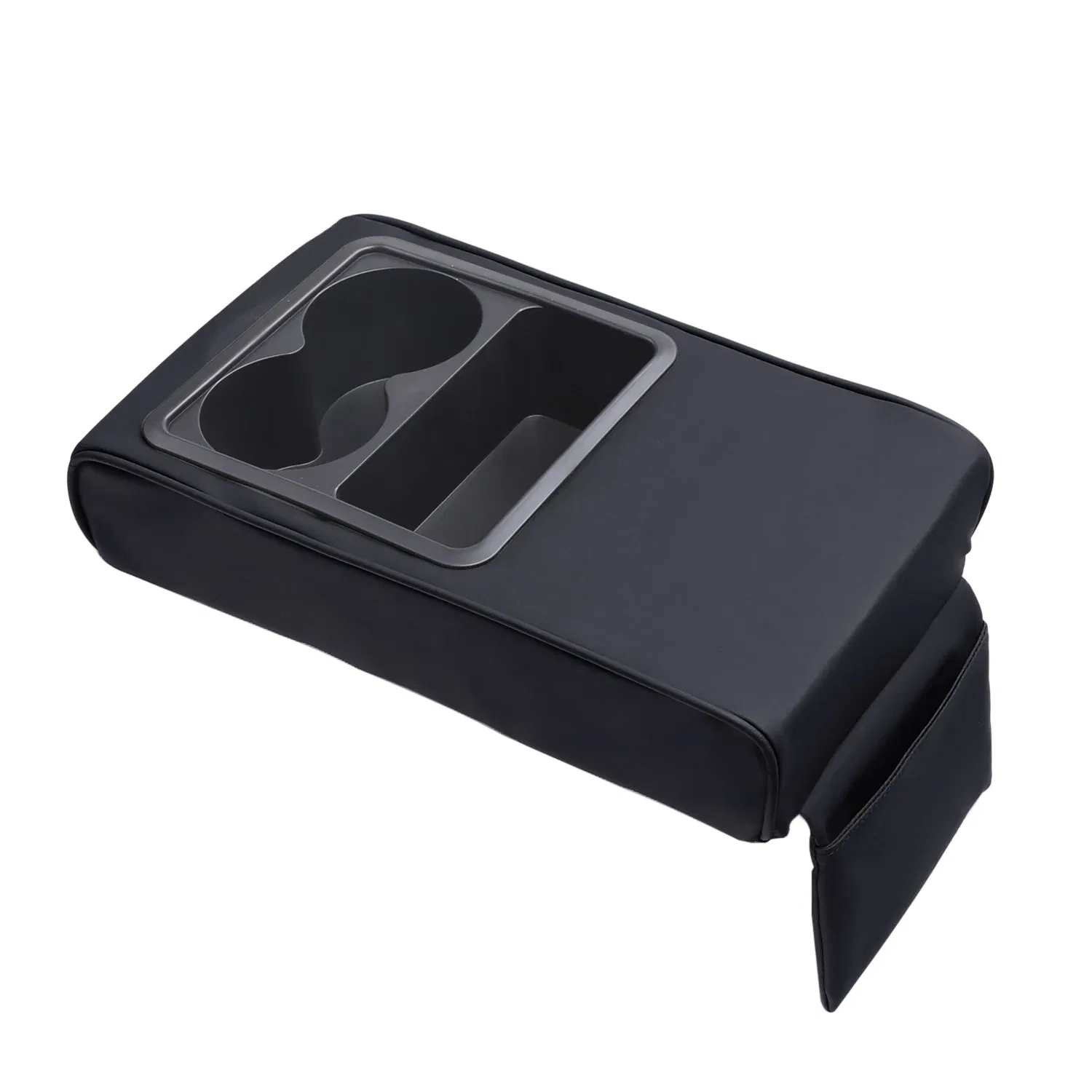 Color Name: PURPLE, Ships From: CHINA - Car Armrest Cushion With Cup Holder Universal Storage Support Central Armrest With Elbow Pocket Cotton Memory Wear-Resistant