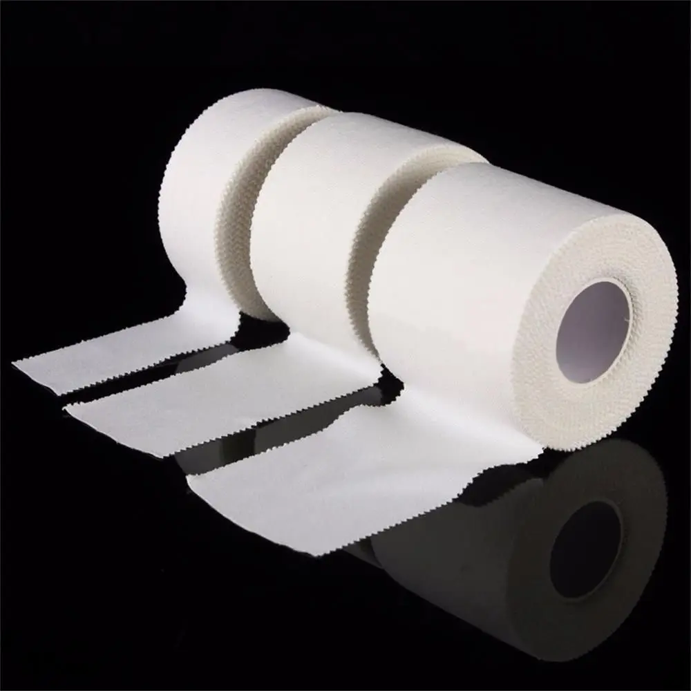 Color: black - 12.5/25/50mm/Roll Medical Waterproof Cotton Premium Adhesive Tape Sport Binding Physio Muscle Elastic Bandage Strain Injury Tape