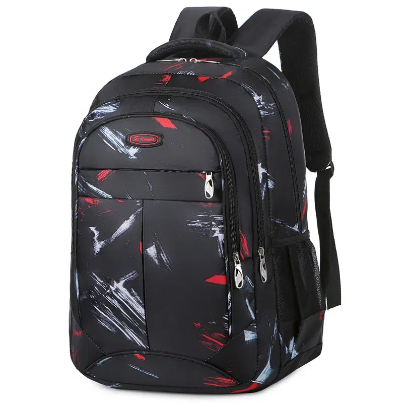 Color: SKY BLUE - New Backpack With Large Capacity Lightweight Pressure Relief Backpack Leisure Travel Student Backpack