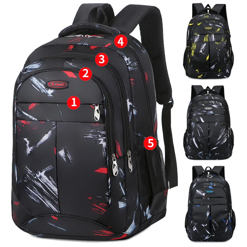 Color: SKY BLUE - New Backpack With Large Capacity Lightweight Pressure Relief Backpack Leisure Travel Student Backpack