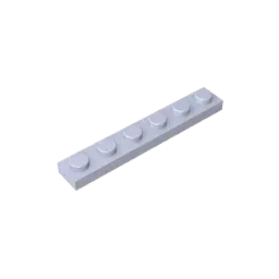 Color: Trans-black - Gobricks GDS-505 Plate 1 x 6 compatible with lego 3666 pieces of children's DIY building block Particles Plate DIY