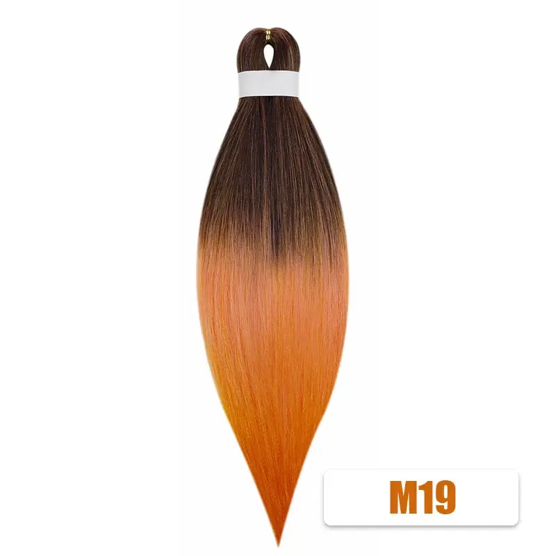 Color: Red, Stretched Length: 26inches, Bulk Buy: 3Pcs/Lot - Kanekalon 26inch Hot Water Set Pre Stretched Jumbo Braiding Hair Box Twist Braids Synthetic Hair Extensions For Women Soft Yaki