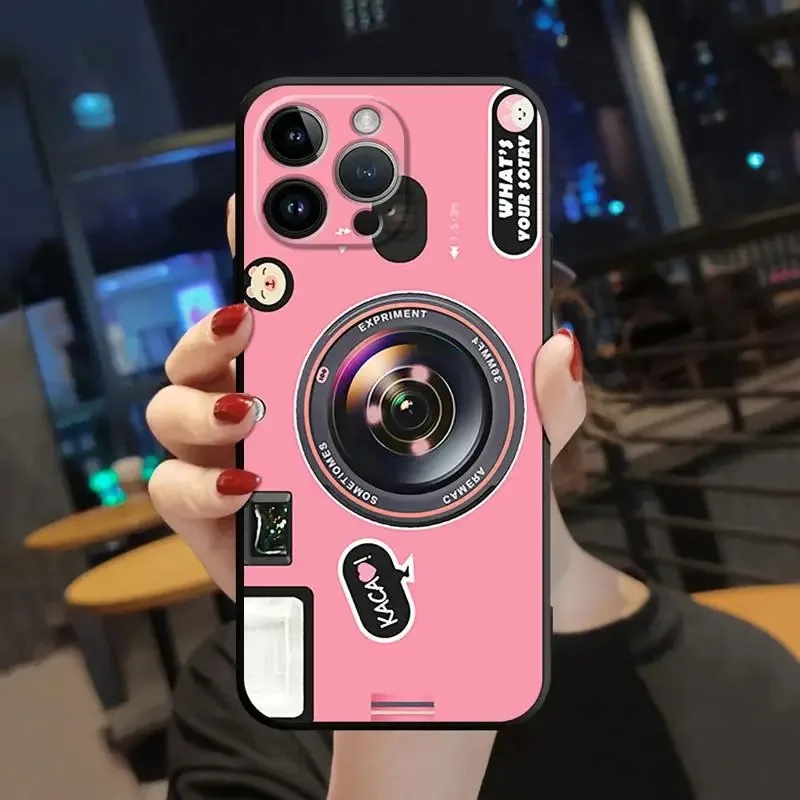 Color: Beige, Material: ABS - Retro Camera Games Phone Case For Samsung Galaxy S10 S20 S21 S22 S23 S24 FE Plus Ultra Note 20 Mobile Cover Shell