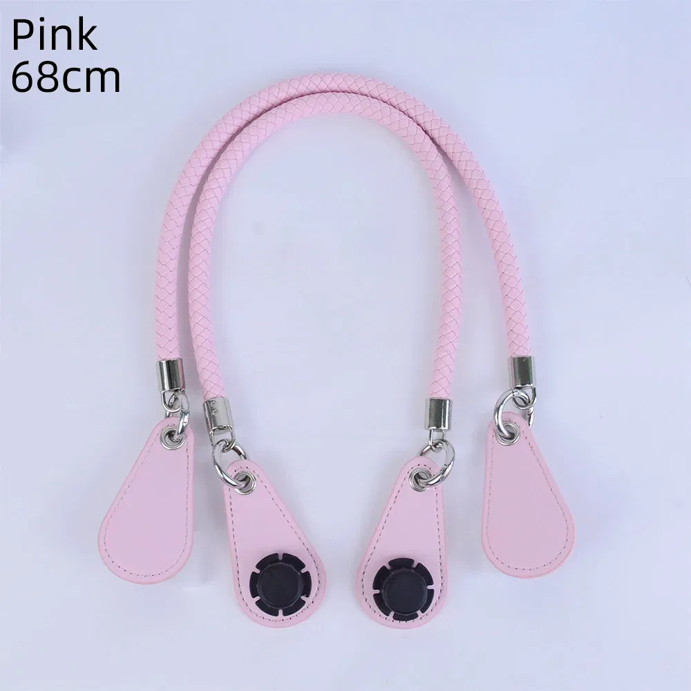Color: light yellow, Ships From: CHINA - 2025 Obag PU Woven braided leather Rope Handles strap belt for O Bag accessoires Tote Bag Women's Bag Accessories