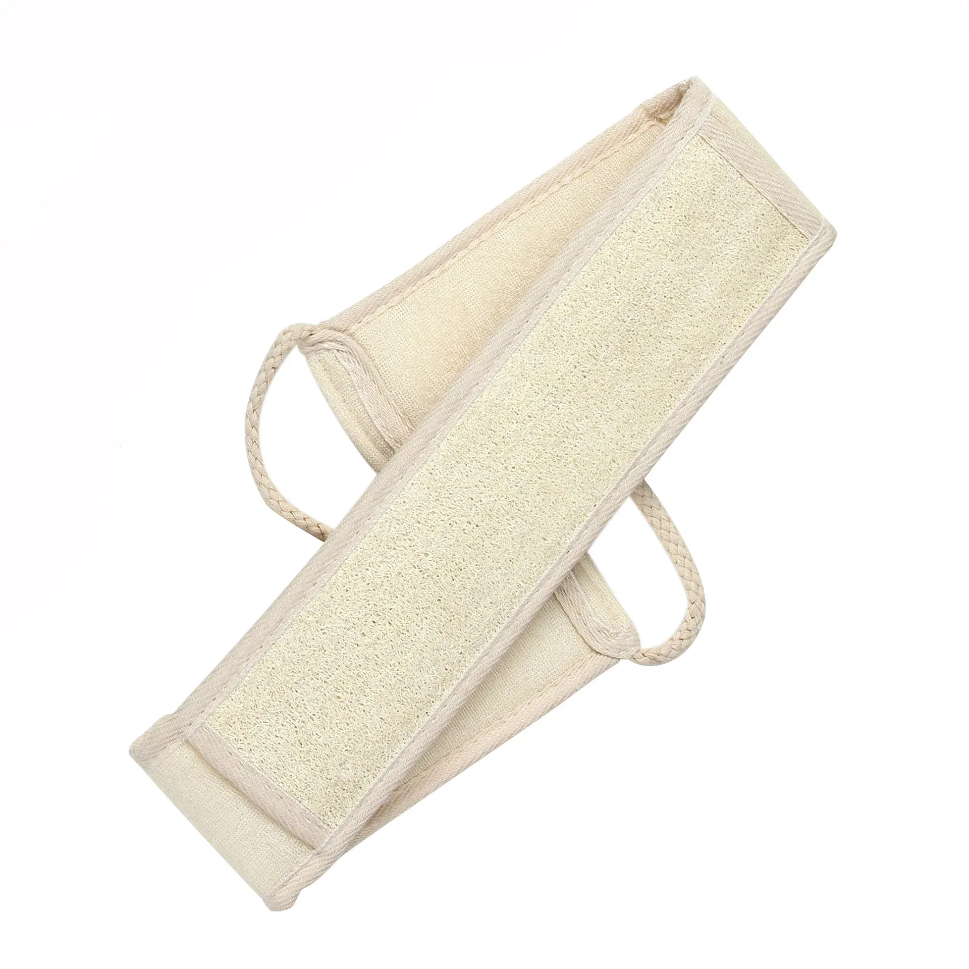 Color: Blue - Bath Sponge Natural Exfoliating Loofah Sponge Scrubber Body Backwash Belt Back Exfoliator Strap Bath Accessories