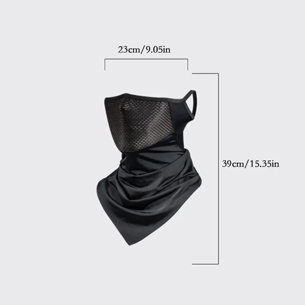 Color: Green, Ships From: CHINA - Breathable Sun UV Protection Hiking Outdoor Sport Cycling Wind Sun Protection Triangle Ear-hook Mask Cycling Sun Protection Mask