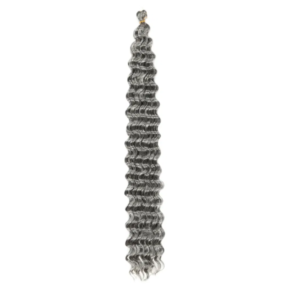 Color: #Grey, Ships From: CN, Stretched Length: 22inches, Bulk Buy: 1Pcs/Lot - 22-28 Inch Freetress Deep Twist Crochet Hair Natural Synthetic Braids Hair Ombre Crochet Braiding Hair Extensions Hair Expo City