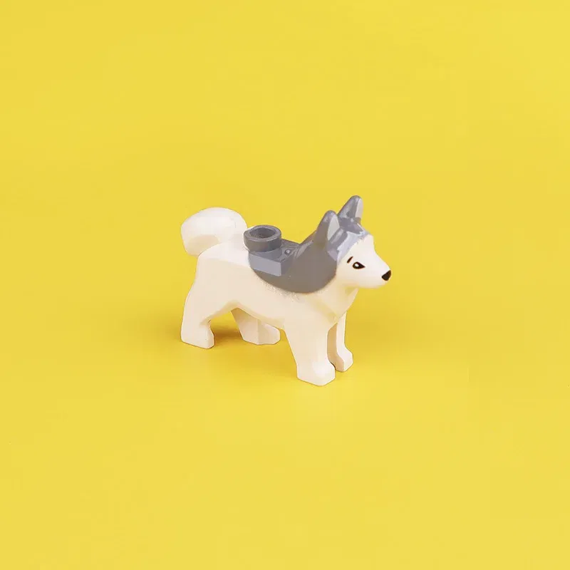 Color: Apricot - MOC City Animal Building Block Figures Hare Dairy Cow Squirrel Dolphin Pug DIY Farm Street View Accessories Bricks Toys Gifts
