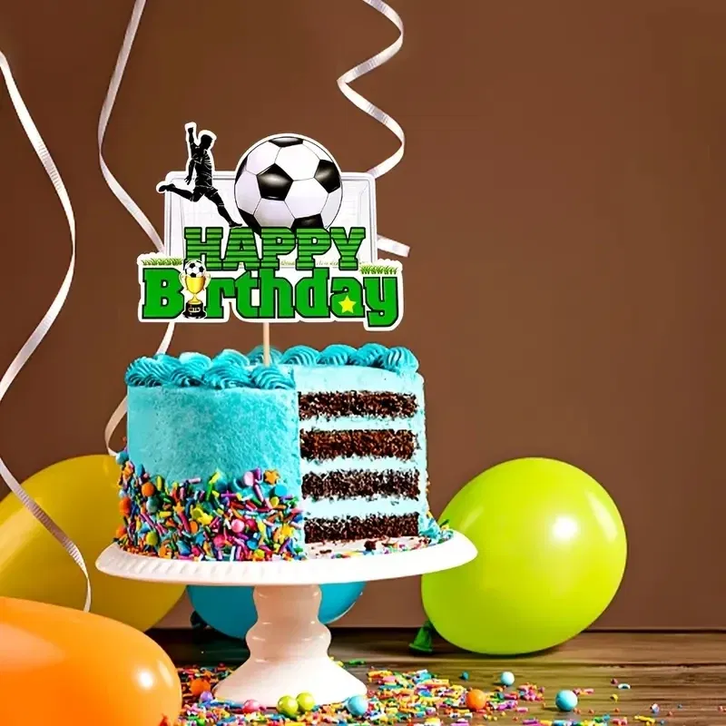 Soccer Cake Topper Soccer Ball Cake Topper Decorations For Theme Party Football Party Supplies Boy Birthday Party Favors