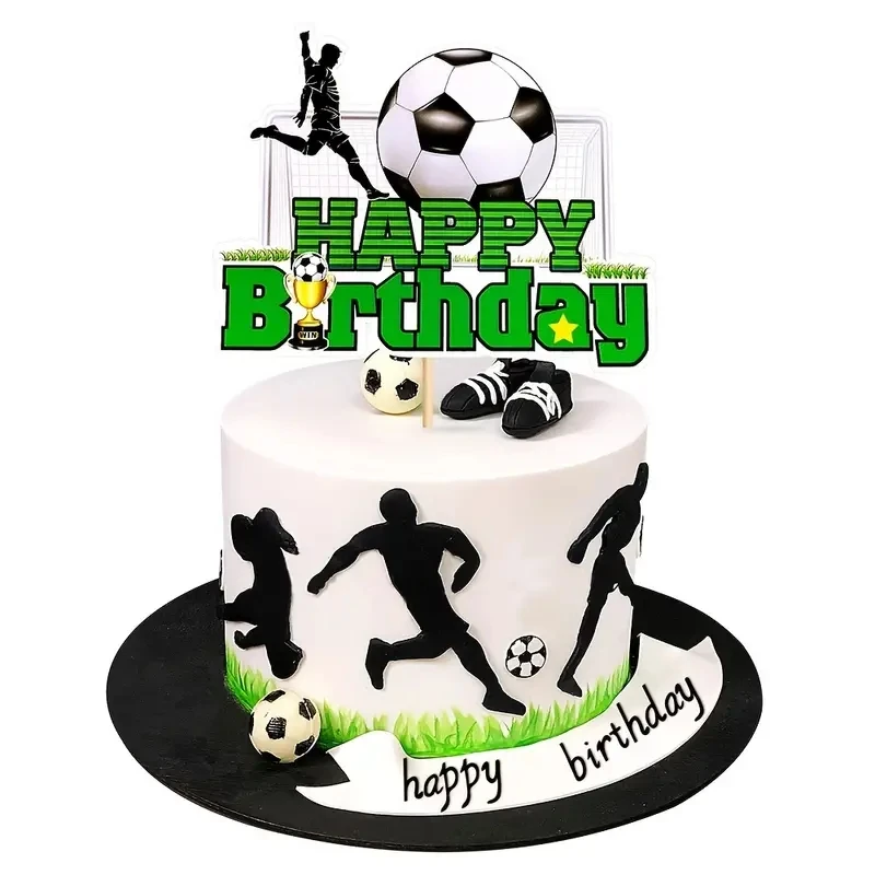 Soccer Cake Topper Soccer Ball Cake Topper Decorations For Theme Party Football Party Supplies Boy Birthday Party Favors