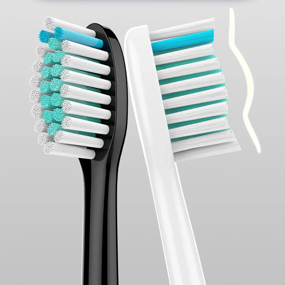 Color: GRAY - Electric toothbrush head, replaceable sonic electric toothbrush head, suitable for Philips Sonicare's electric replaceable brush