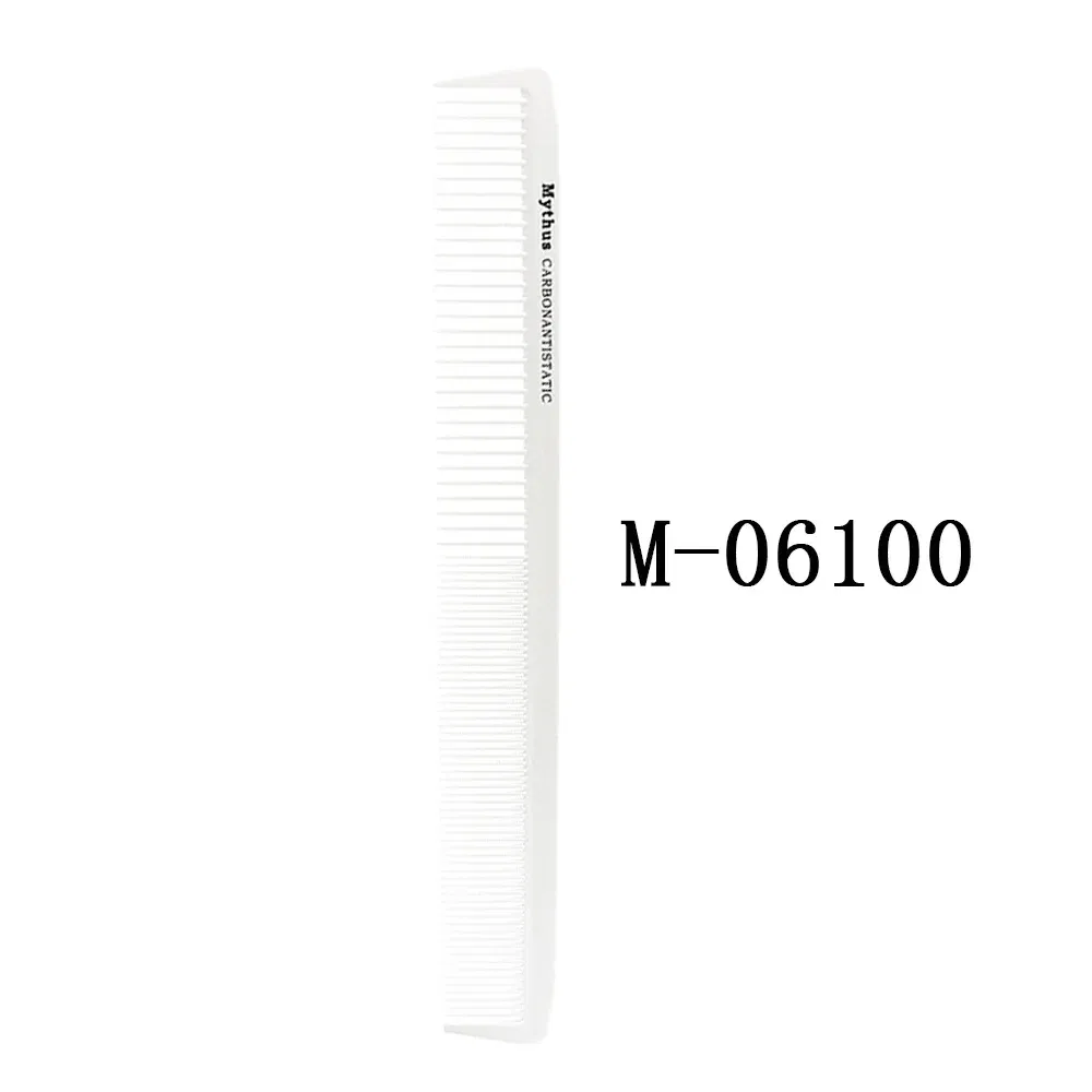 Color: black - Mythus Hairdressing Carbon Comb For Haircut Barber Anti Static White Rat Tail Comb Beauty Professional Hair Styling Tools Comb