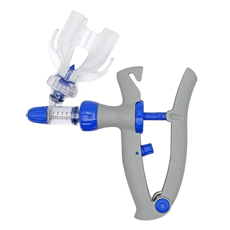 Color: Navy Blue - 1-10ml Automatic Veterinary Continuous Syringe Animal Injection Adjustable Vaccine for Livestock Pig Cattle Sheep Chicken