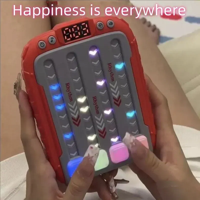 Color: Blue - Decompress game consoles Defusing music exercise reflexes Press music children puzzle music pass brain thinking training toys