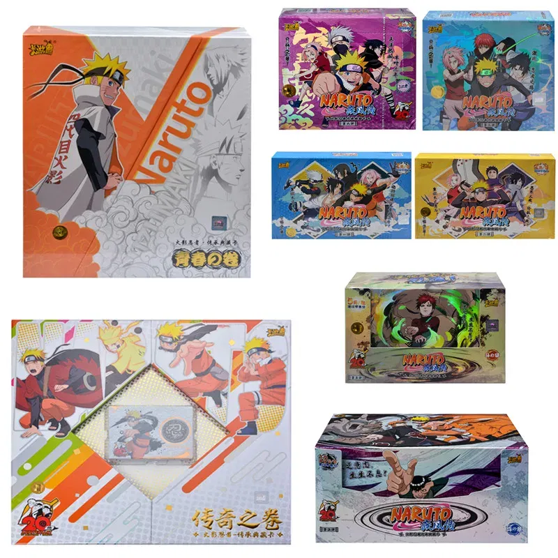 Color: plum - Genuine KAYOU Naruto Cards Soldier Chapter All Chapters Complete Works Series Anime Character Collection Card Child Toy Set