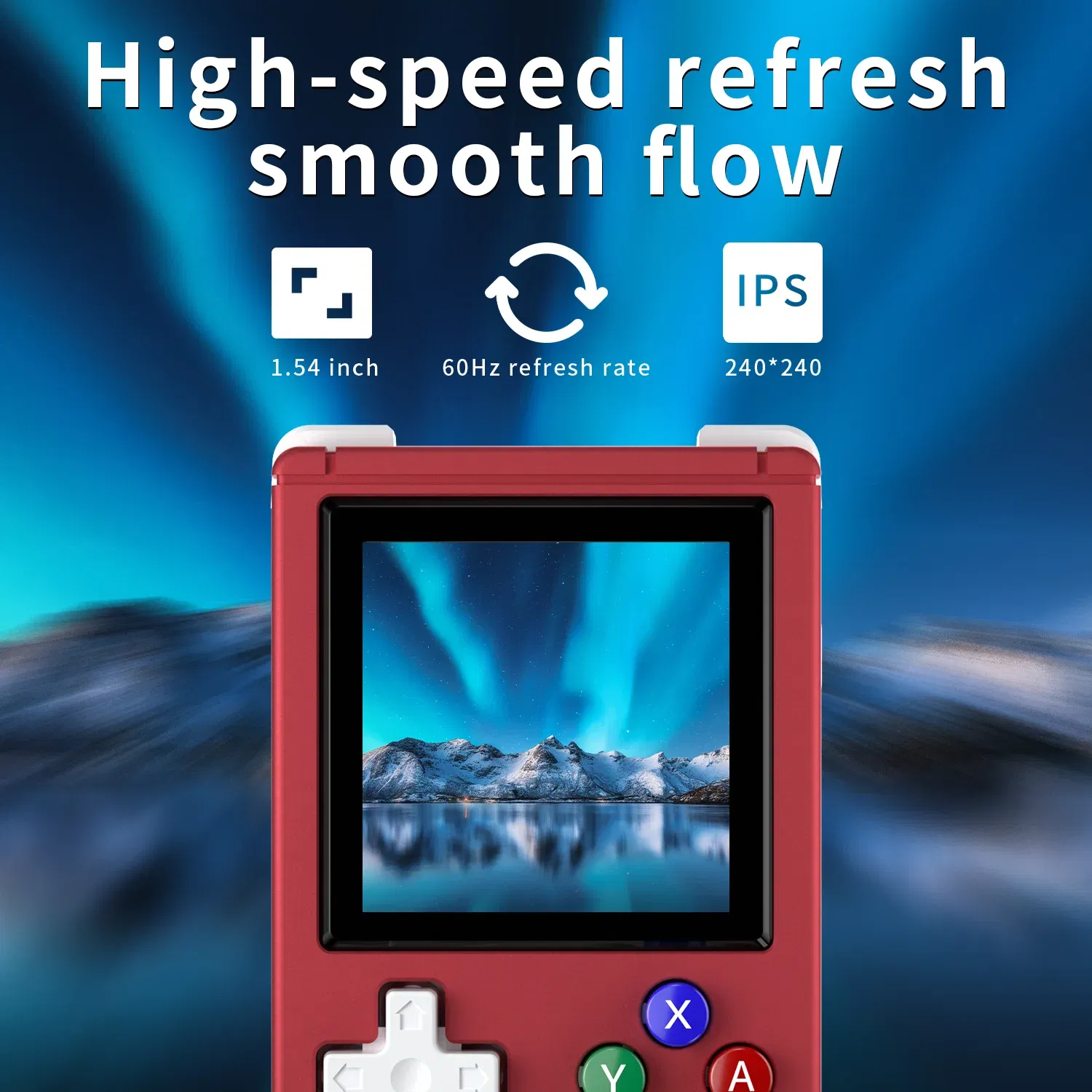 Color: Silver - ANBERNIC RG Nano Retro Handheld Game Console RGNano Portable Mini Aluminum Alloy 1.54” IPS Screen 64G 5400 Games Hi-fi Speaker