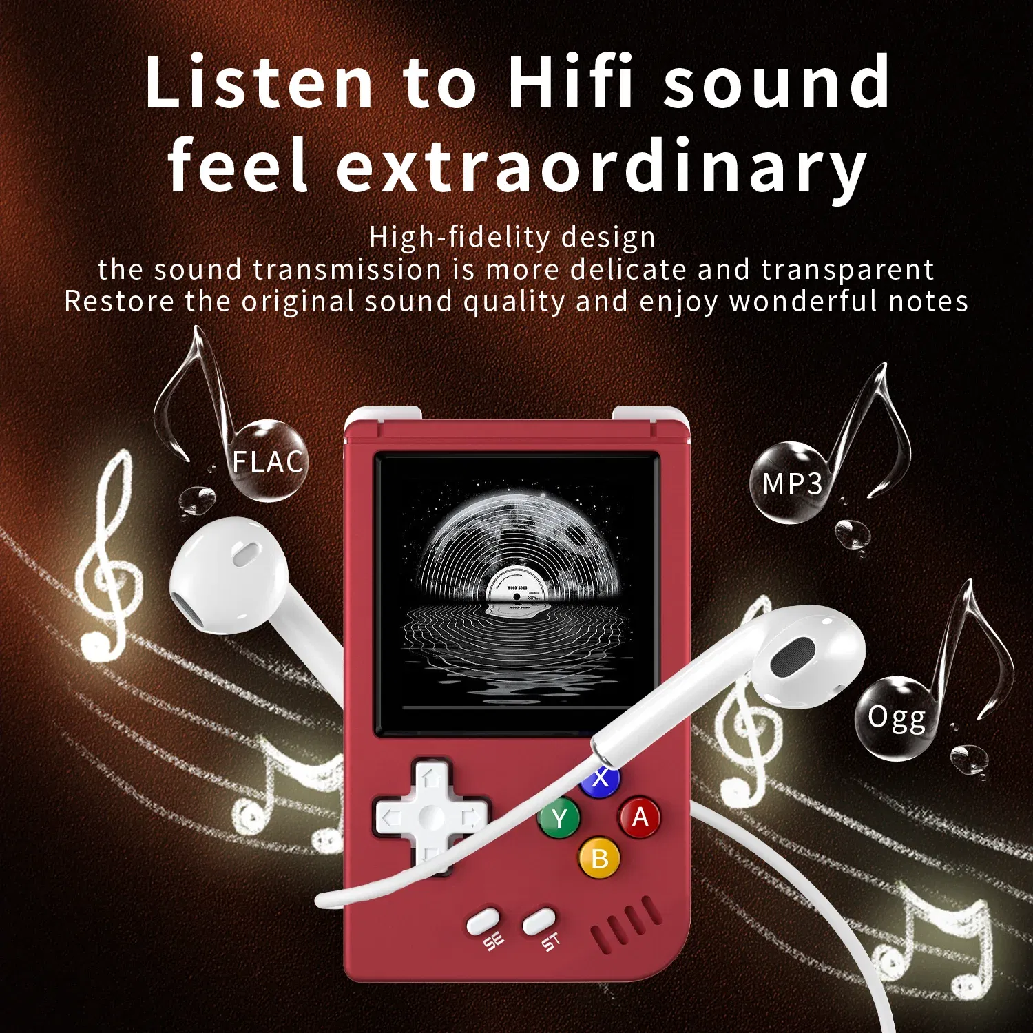 Color: Silver - ANBERNIC RG Nano Retro Handheld Game Console RGNano Portable Mini Aluminum Alloy 1.54” IPS Screen 64G 5400 Games Hi-fi Speaker