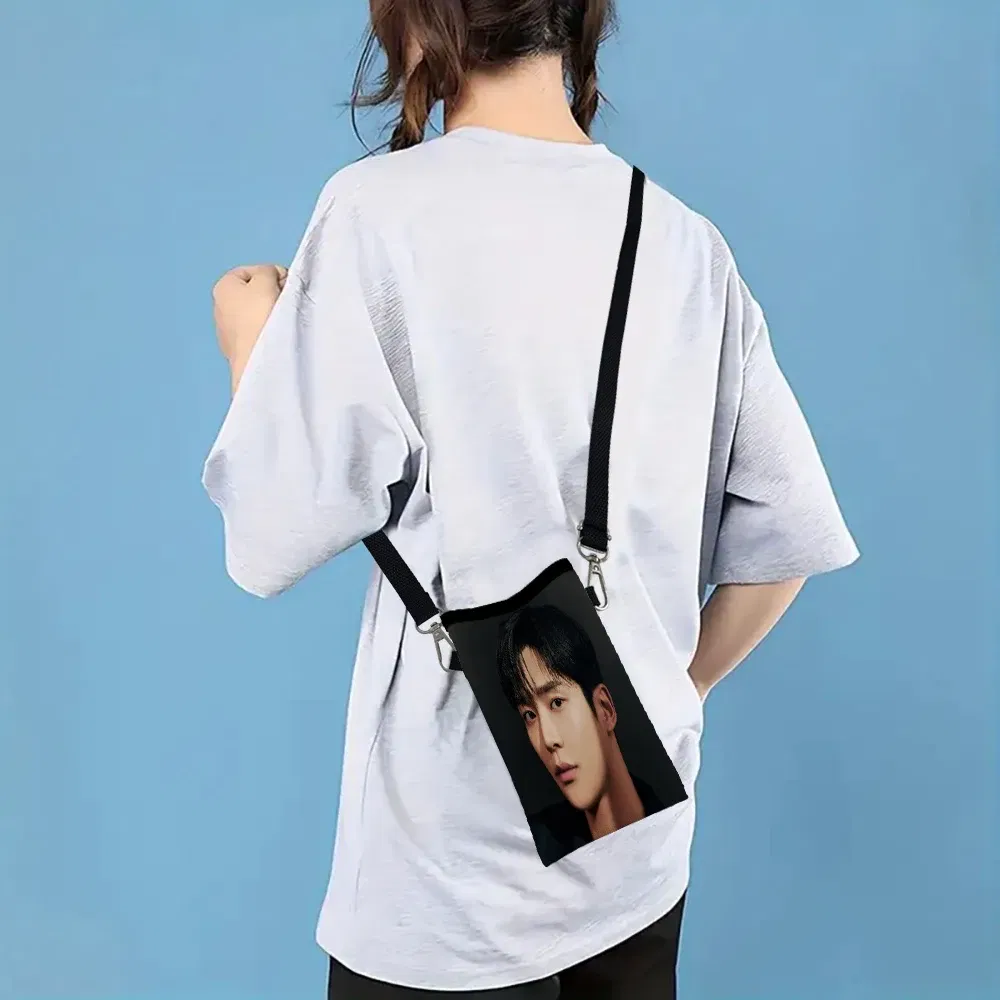 Color: Brown, Size: Extra Large - SF9 Rowoon Print Phone Bag Adjustable Detachable Strap Designed Women Crossbody Bag Convertible Shoulder Bag3.3