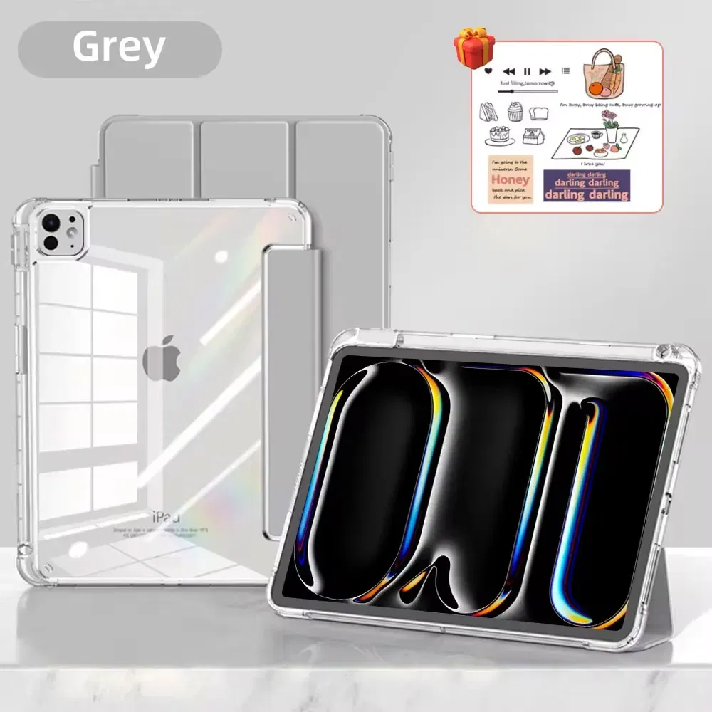 Color: Red, Size: seventeen - For iPad Air 5 Case 2024 Air 6 11 iPad Pro 11 12.9 13 10 Gen 10.2 9th 8th 7th 9.7 6th 5th Mini 7 6 Smart case with pen Holder