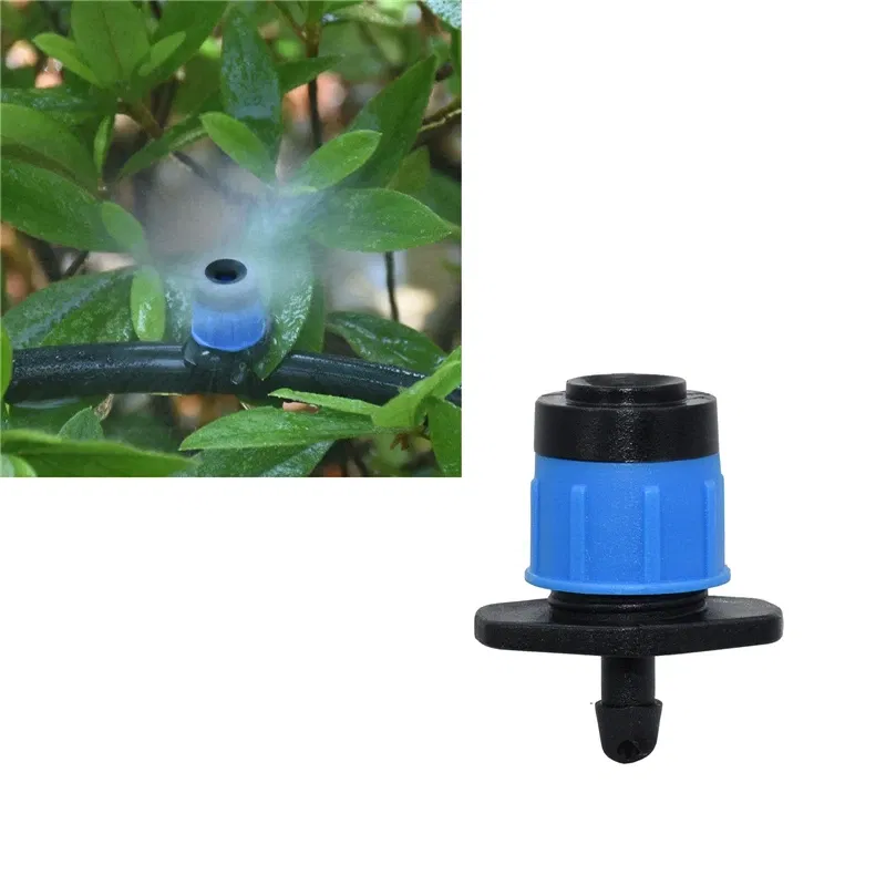 Color: WHITE - 50PCS/100PCS Garden Watering Sprinklers Full-circular Adjustable Fountain Nozzle Adjustable Scattering Spray Mushroom Dripper