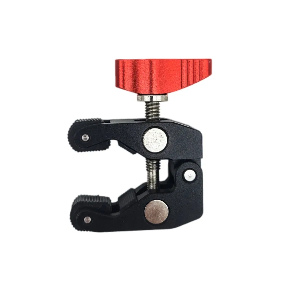 Color: MULTI - Super Clamp Camera Clamp Mount Monitor 360?° Ballhead Magic Arm Double Ball Head Adapter with 1/4"-20 & 3/8"-16 For video