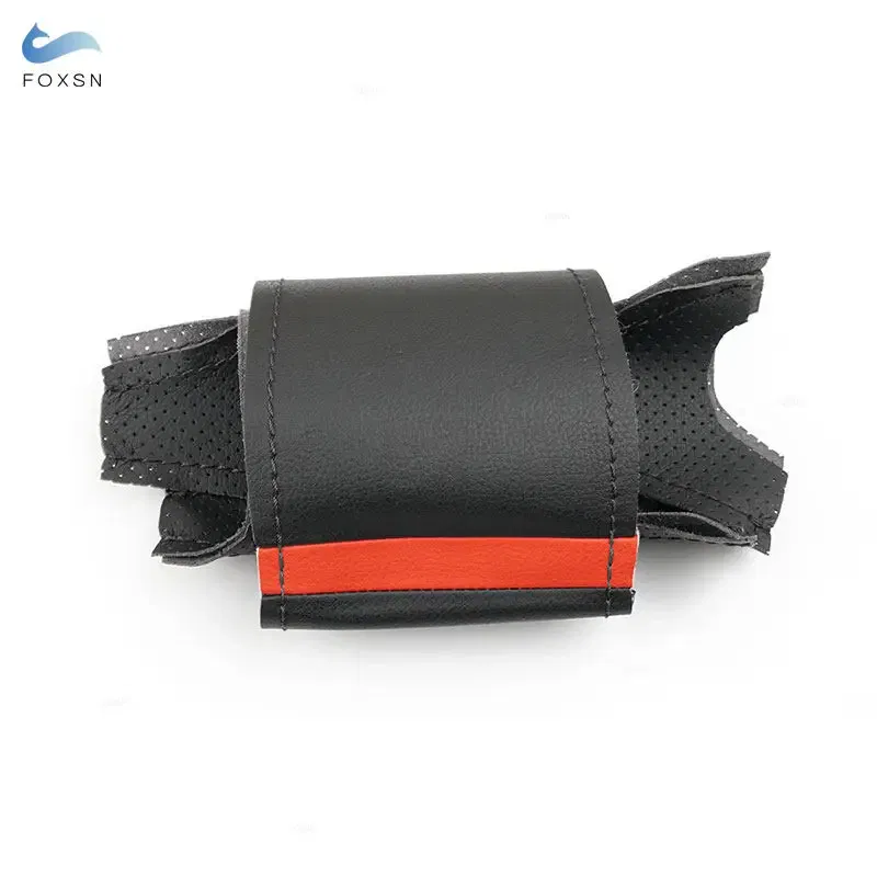 Color Name: SKY BLUE - For Renault Clio 3 RS 2005 2006 2007 2008 2009 2010 2011 2012 2013 Hand-stitch Car Steering Wheel Cover Perforated Leather Trim