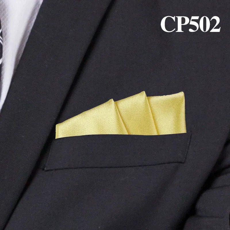 Color: black - Satin Handkerchief For Men Candy Color Mens Suits Pocket Square Business Chest Towel Hanky Suit Napkin Solid Hankies