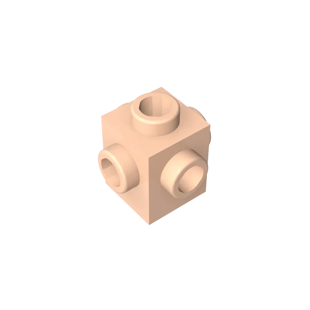 Color: BRIGHT PINK - Gobricks GDS-650 BRICK 1X1 W. 4 KNOBS compatible with lego 4733 children's DIY Educational Building Blocks Technical