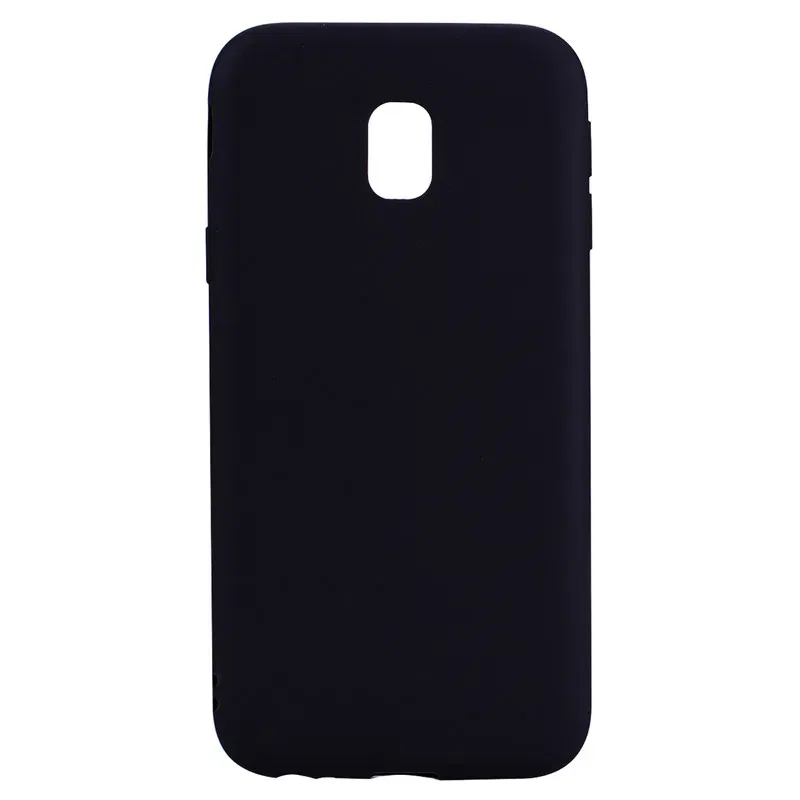 Color: black, Material: Denim - Solid color Case For Samsung Galaxy J5 J530 J3 J330 J7 2017 J730 J4 J6 Plus J8 2018 European version Matte Silicone soft case