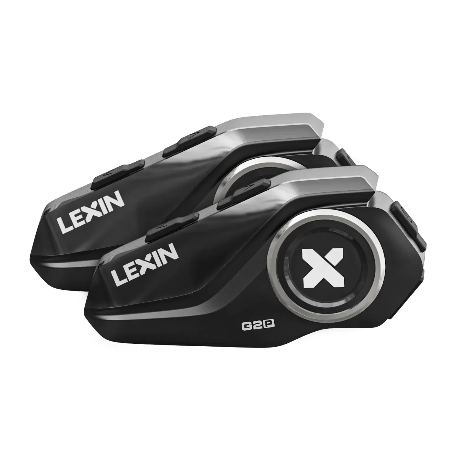 Color: WHITE, Ships From: CHINA - Lexin-G2P Motorcycle Helmet Bluetooth Intercom Up To Pair 6 Riders&Big Button Design Exchangeable Pattern Shell 120KM/H