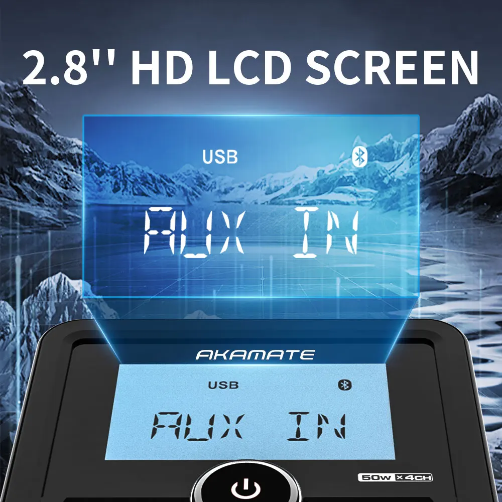 Ships From: CHINA - GRANDnavi Marine Radio Boat Stereo Bluetooth FM AM Digital Media Audio Player Waterproof For Yacht ATV UTV Golf Cart Motorcycle