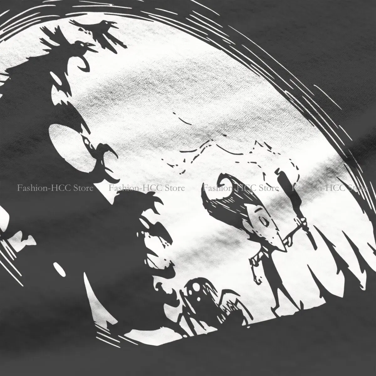 Color: black, Size: XL - Dont Starve Polyester TShirts Monster Distinctive Homme T Shirt New Trend Clothing