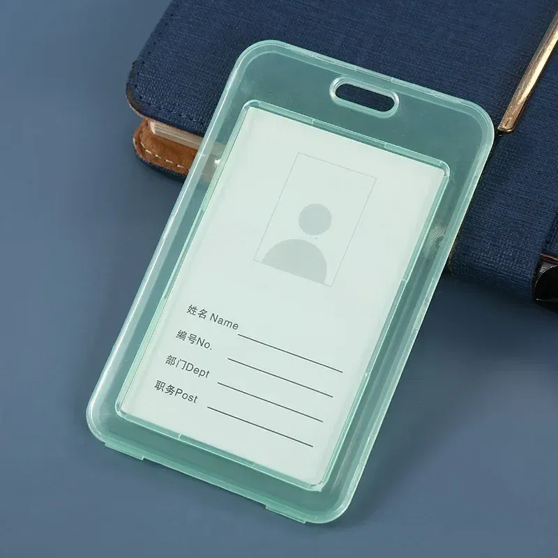 Color: Beige - Women Men Card Cover Case Plastic Transparent Business Credit Cards Bank ID Card Sleeve Protect Holder Case for Student