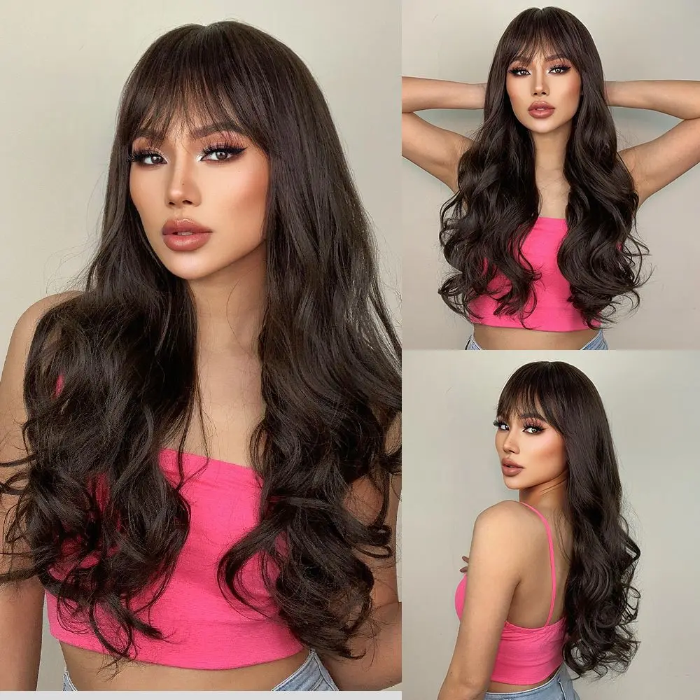 Color: #350 - Light golden synthetic wig with big waves for Halloween party, cosplay wig, everyday wig, high-temperature hair silk wig set