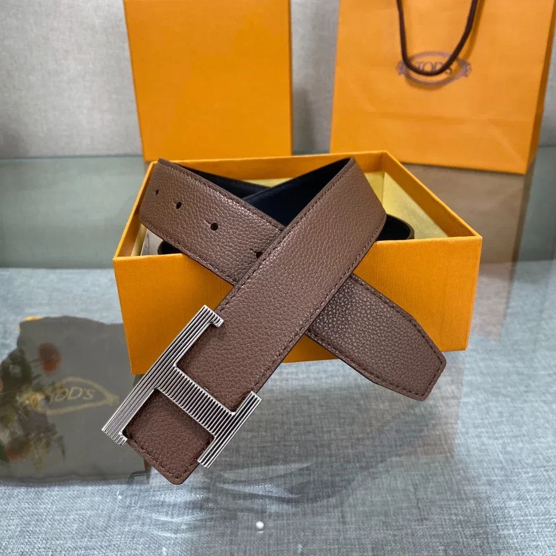 Color: black, Belt Length: 115CM - New Style Leather Belt for Men and Women, Classic Cowhide T Buckle Design Belt, Light Luxury, Classic and Versatile Gift