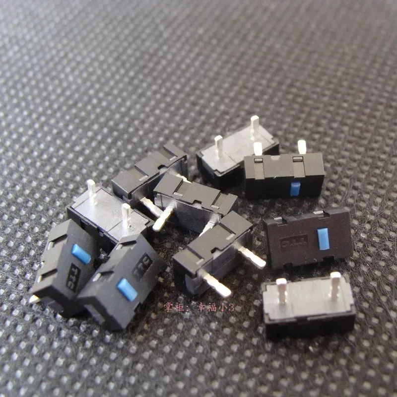 Color: BROWN - New Arrival 1pc TTC 2 Pins Blue Dots Mouse Micro Switch For Razer Imperator Naga Hex RIVAL 500 RIVAL 600 DPI button Rapoo 3300
