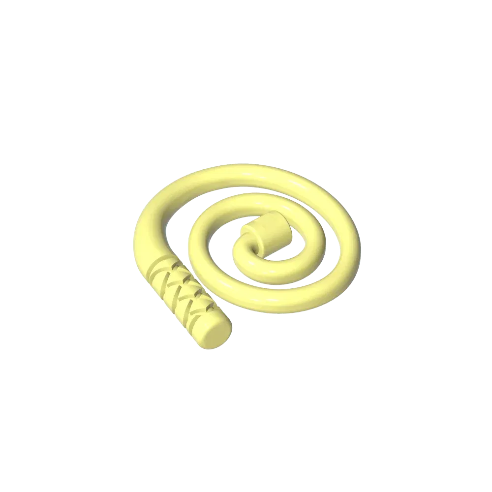 Color: Orange - Gobricks GDS-M300 Equipment Whip [Coiled] compatible with lego 61975 Assembles Building Blocks children's toys