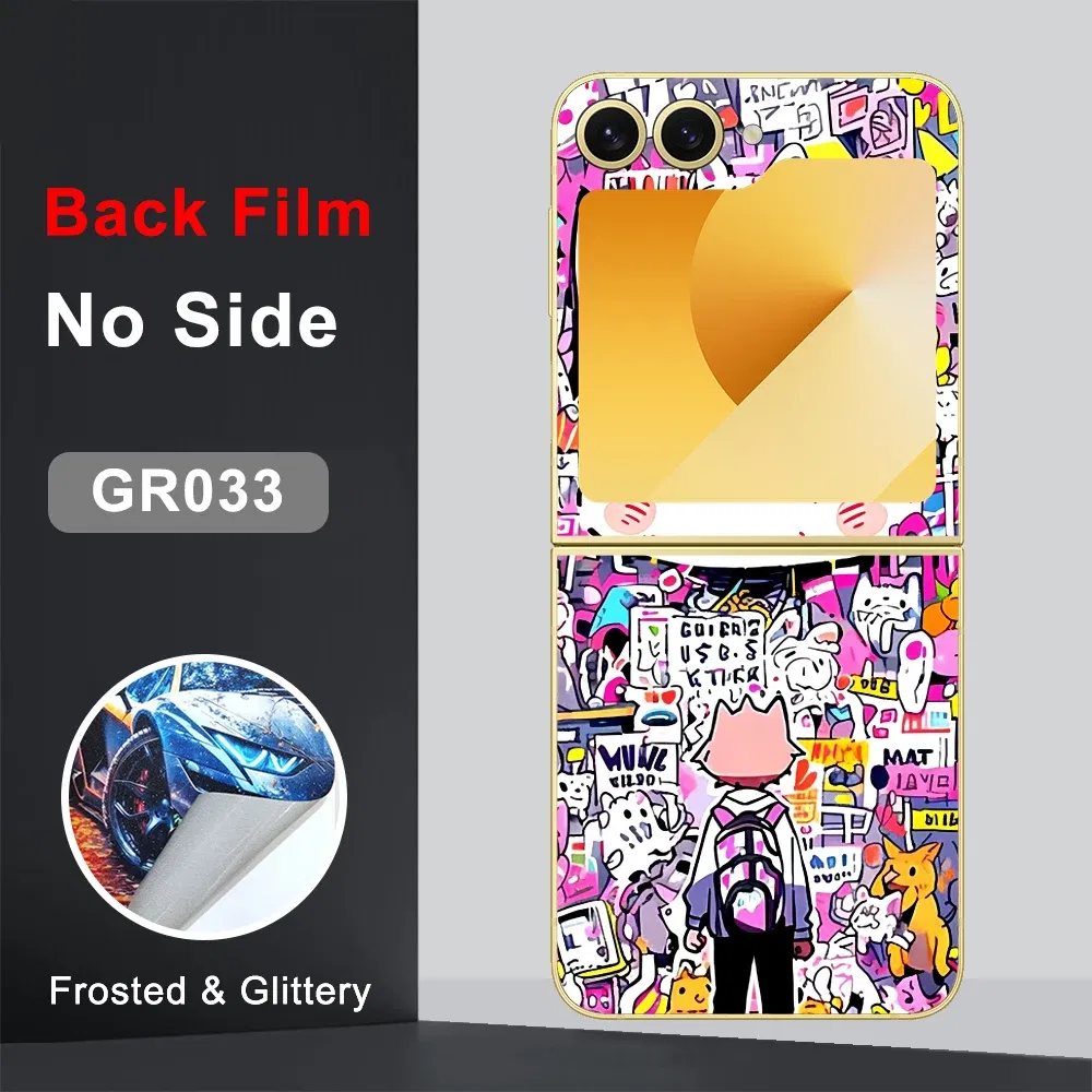 Color: Gold, Bundle: Bundle 19 - CASEKiTTY Skin For Galaxy Z Flip 5 Back Film Samsung Z Flip 6 Sticker Flip 4 3 Protective Decal Wrap Back Cover Screen Protector