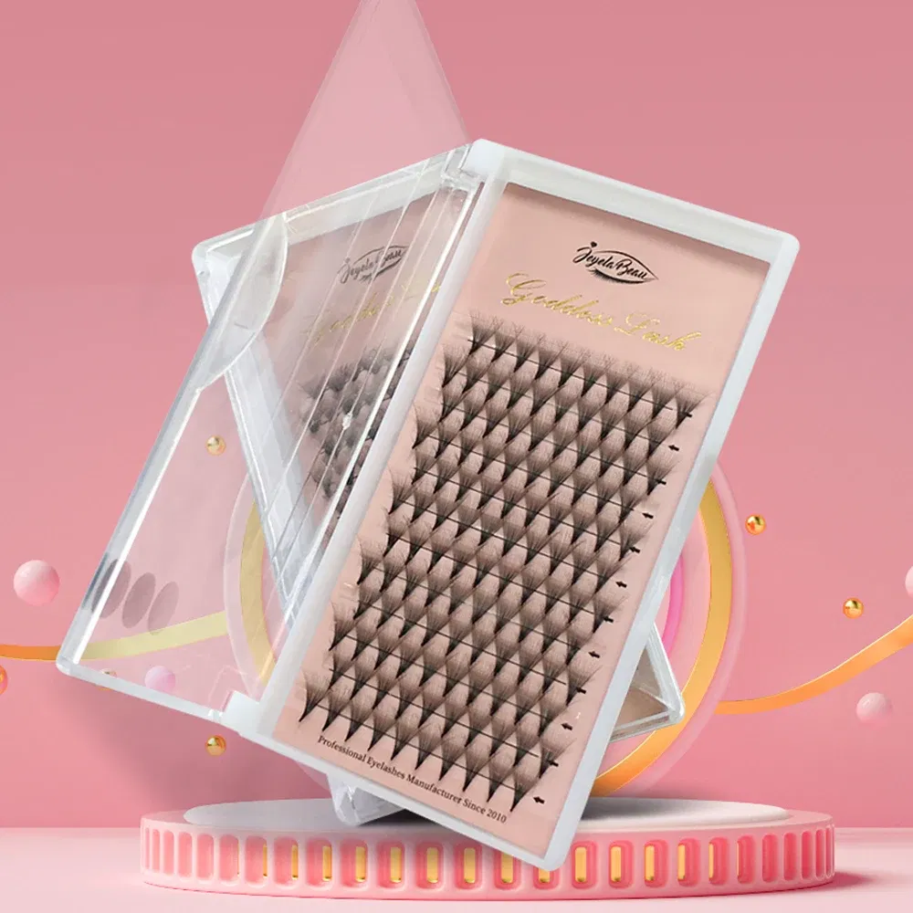 Color: Brushed Brass, Curl: D, Thickness: 0.07mm, Length: MIX, Ships From: CHINA - Goddess 12D/14D/16D/20D Premade Fan Eyelash Extensions Natural Soft Russian Volume Lashes Faux Mink Individual Lash Extensions